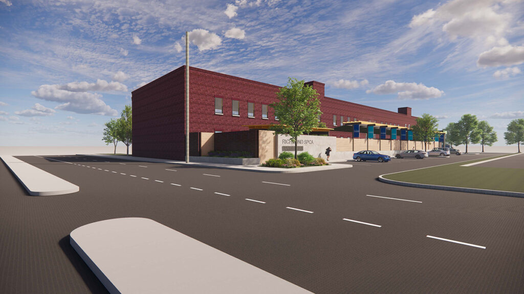 Architect's rendering of Barb's Run as seen from Hermitage Road