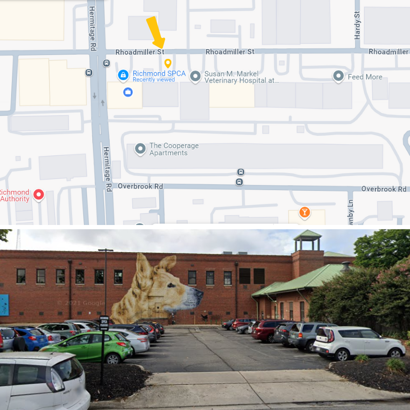 map indicating where drivers should enter for vaccine clinic on October 14, 2024 